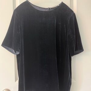 Vince Deep Blue Velvet Women's Top